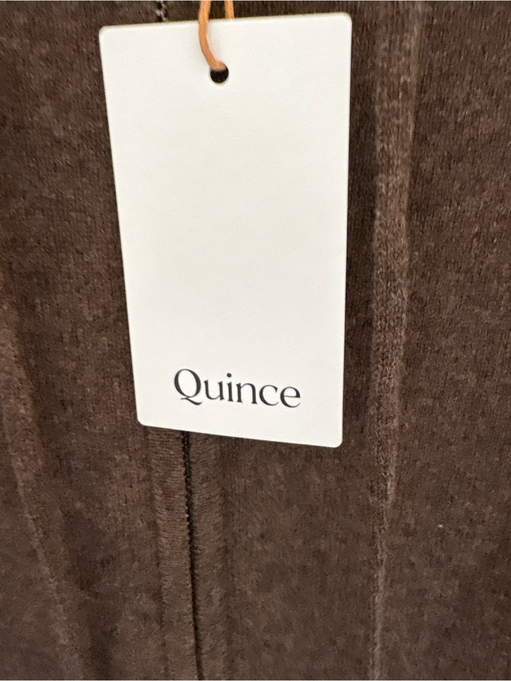 Quince Woman’s Brown Zip-Up 💯 % Mongolian Cashmere Hoodie - Picture 4 of 5